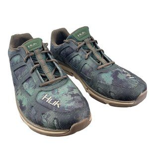 Huk Attack SIZE 10 Breathable Fishing Shoe, Green (Quick-Drain Caged Sole) USED